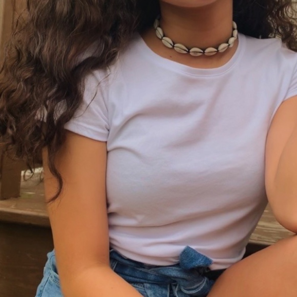 Basic white tee